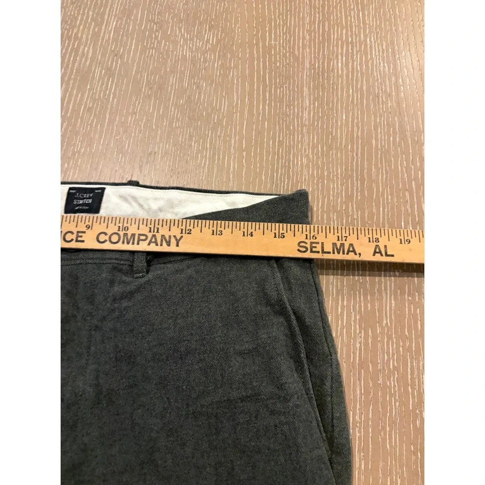 J.Crew Stretch Men's 31x32 484 Slim Gray Wool Blend Flat Front Dress Pants
